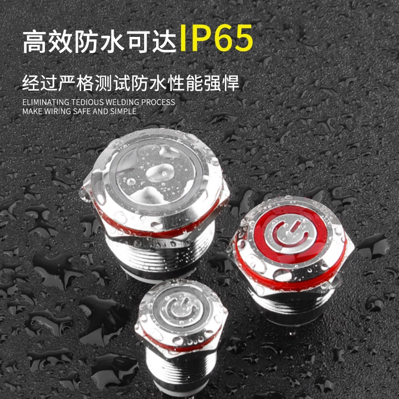 H系列复位带灯金属按钮开关