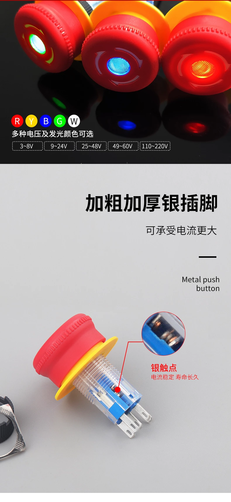 WD-16M带灯急停